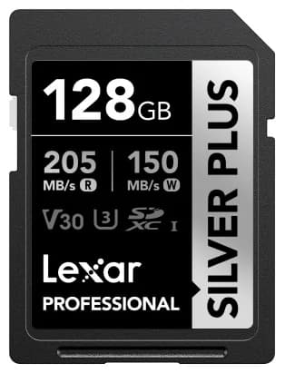 Lexar PROFESSIONAL SDXC 128GB 205MB/s SILVER PLUS